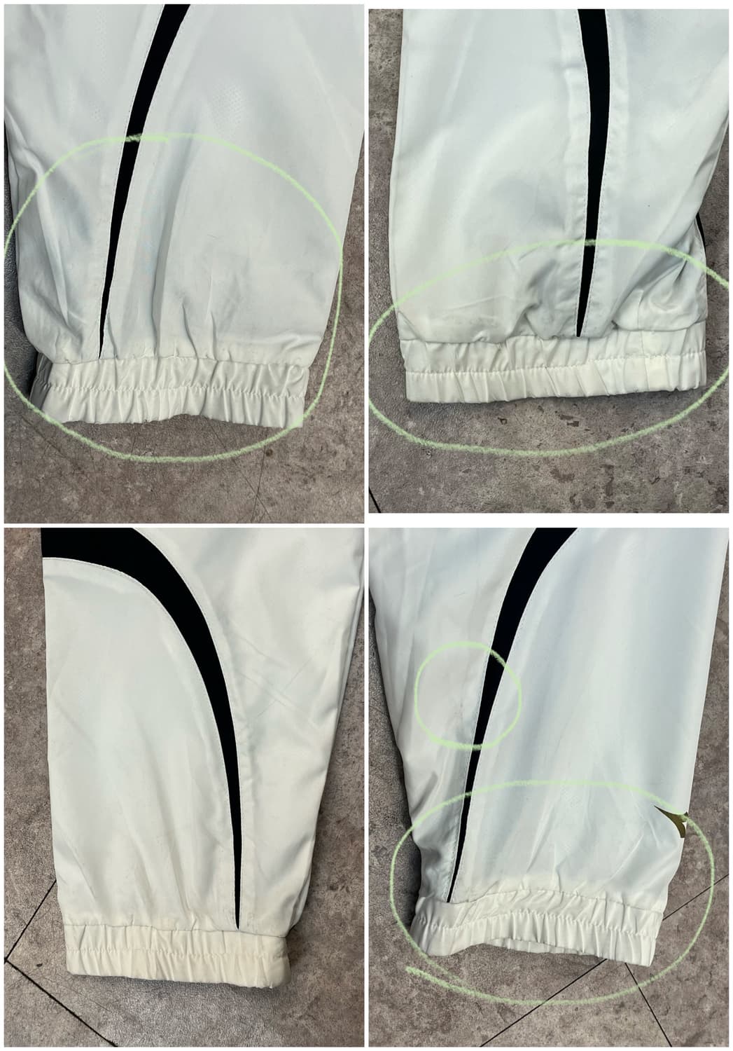 디아도라 배색 바람막이 화이트 110 #csz3746 상품이미지10