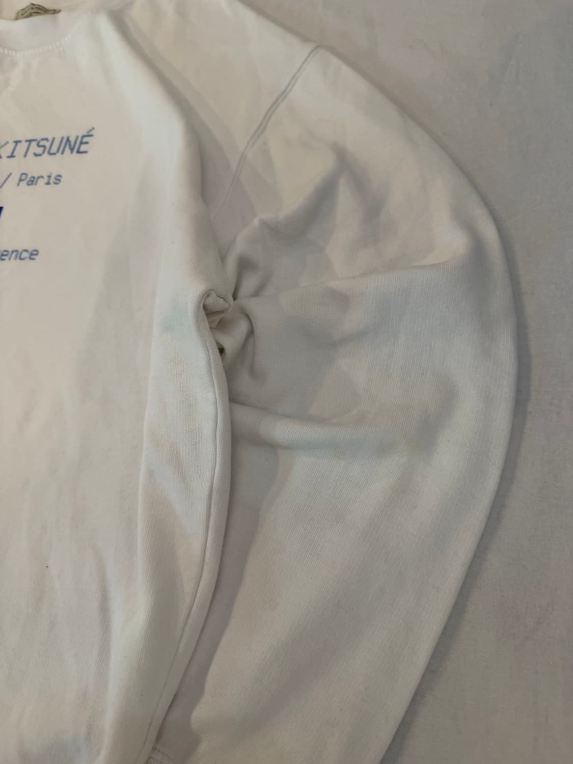 메종키츠네 18FW 드림 앰플리파이어 픽셀 맨투맨 스웨트셔츠 화이트 상품이미지3