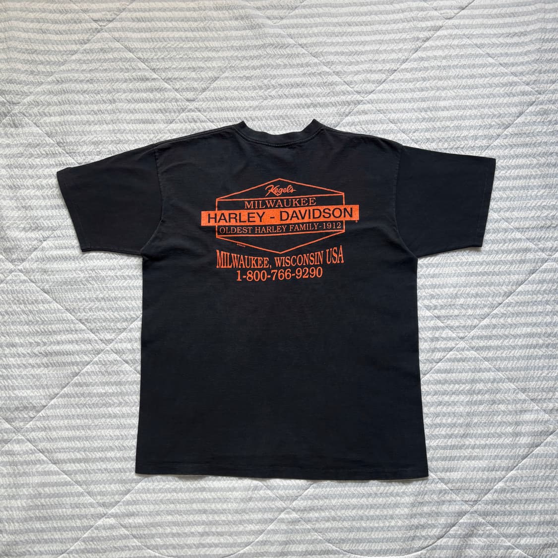90s 빈티지 할리데이비슨 스몰로고 티셔츠 상품이미지2