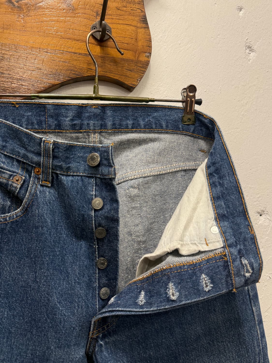 29.5) 80s USA Levi’s 501 Button Fly Jean 상품이미지7