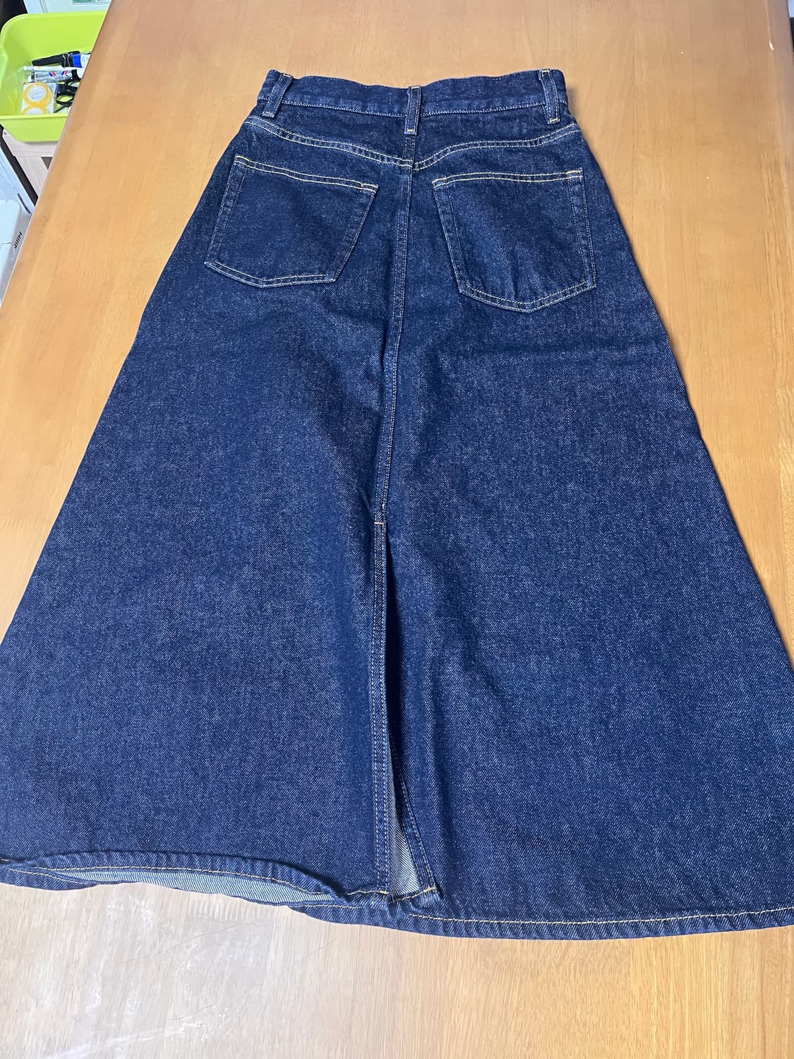 COS 코스 다크블루 롱 데님 스커트_34 사이즈 상품이미지5