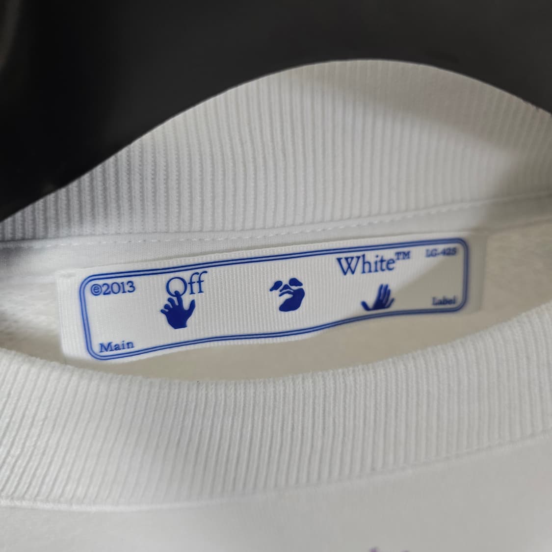 오프화이트 로고 맨투맨 xxs사이즈 95 판매 상품이미지4