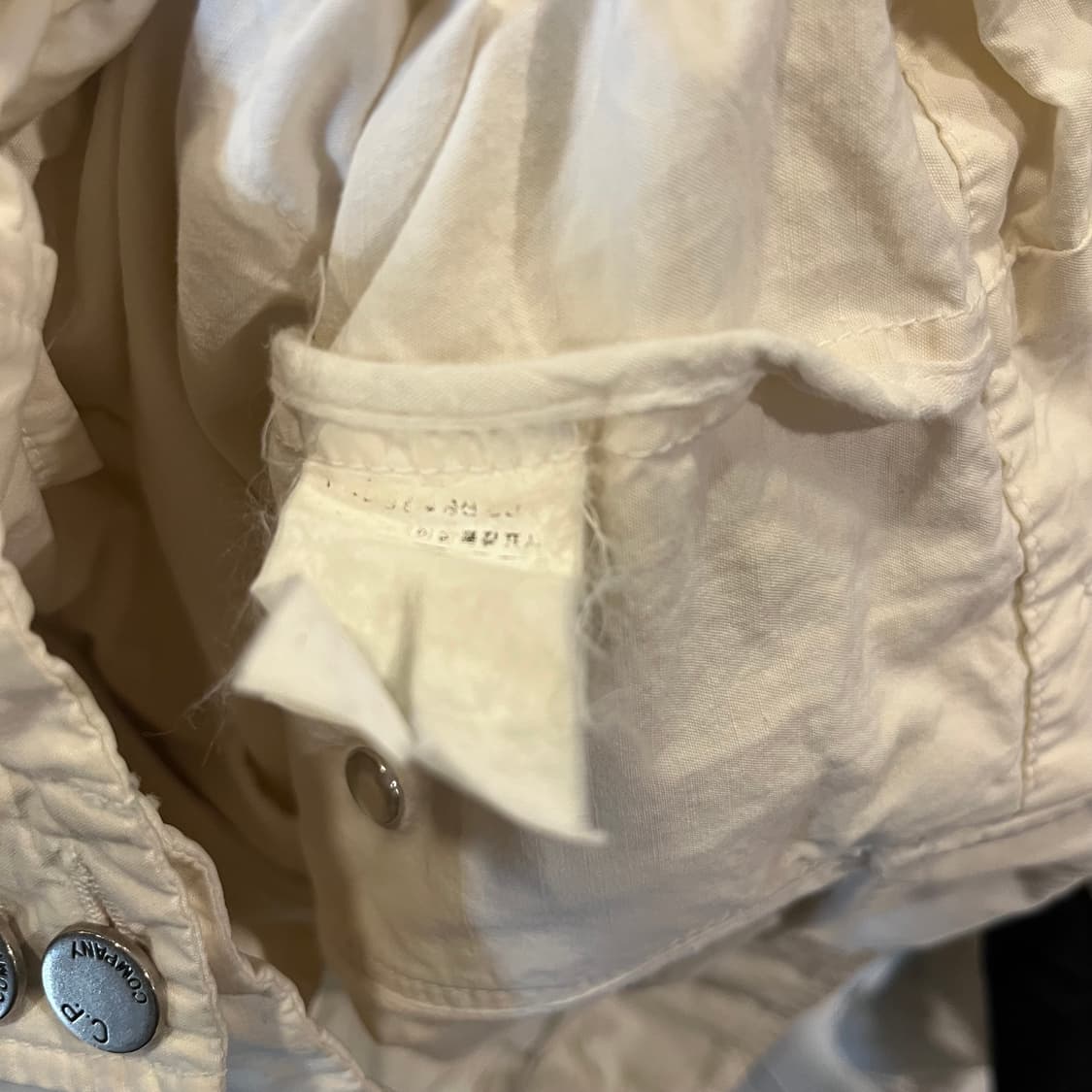 CP컴퍼니 탄창 헌팅자켓 화이트  상품이미지7