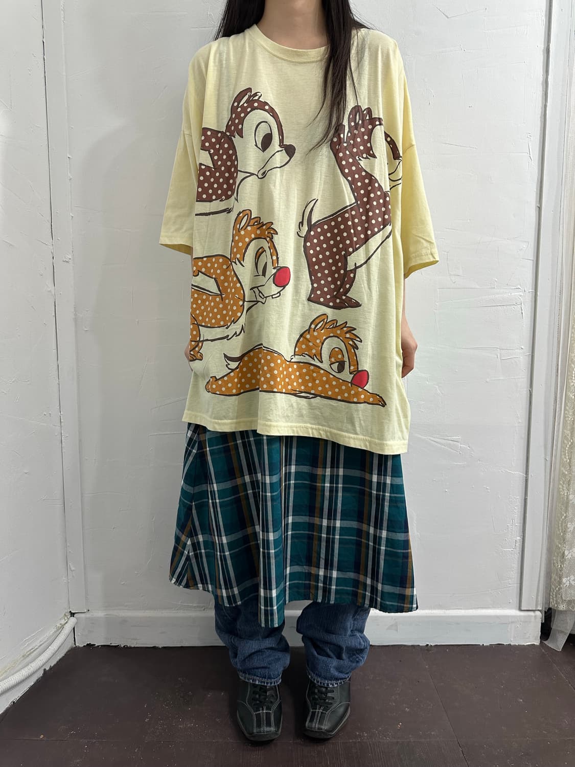 gu check skirt 상품이미지1