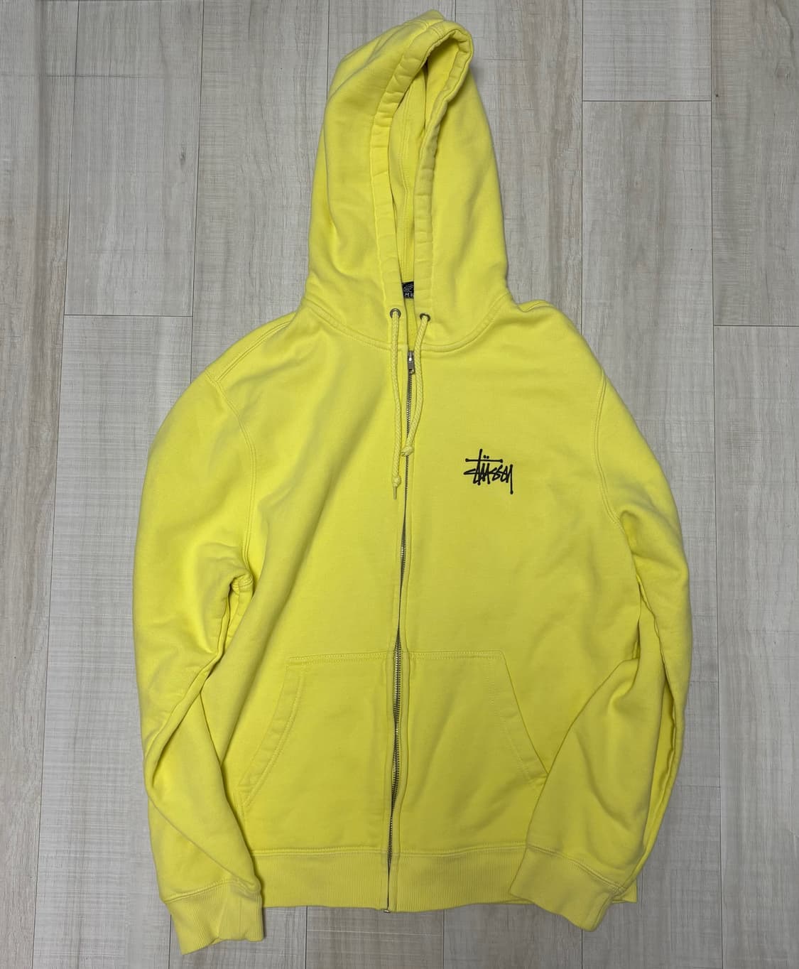 스투시 베이직 후드집업 레몬 상품이미지1
