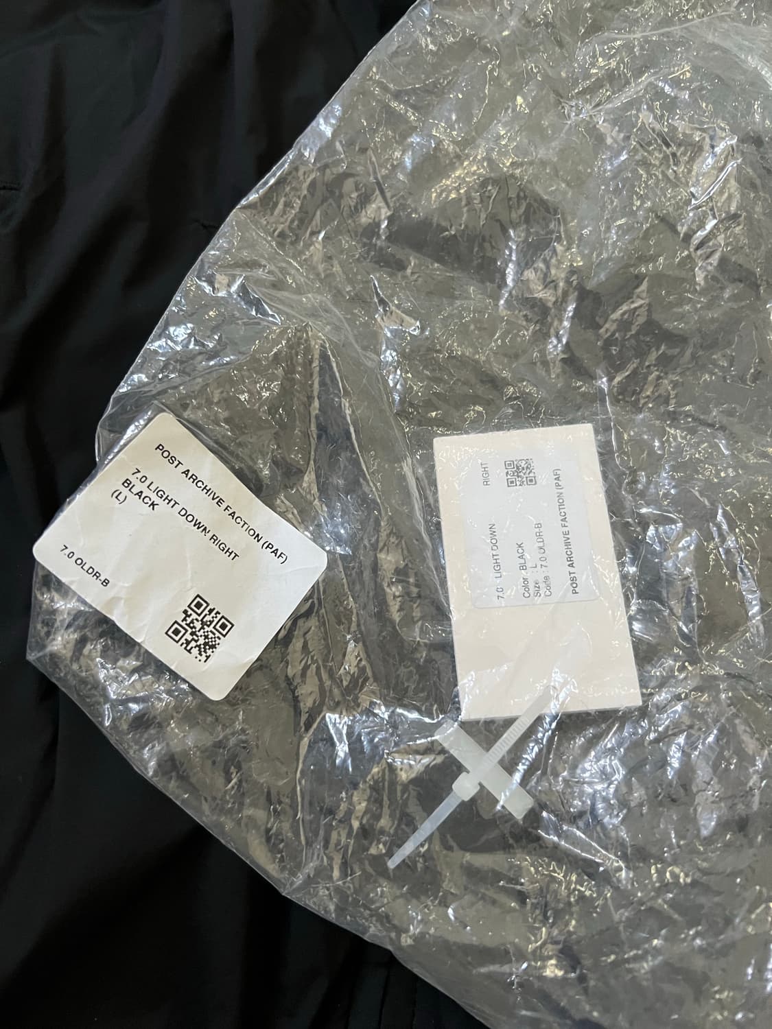 (L) PAF 7.0 라이트 다운 패딩 블랙 상품이미지6