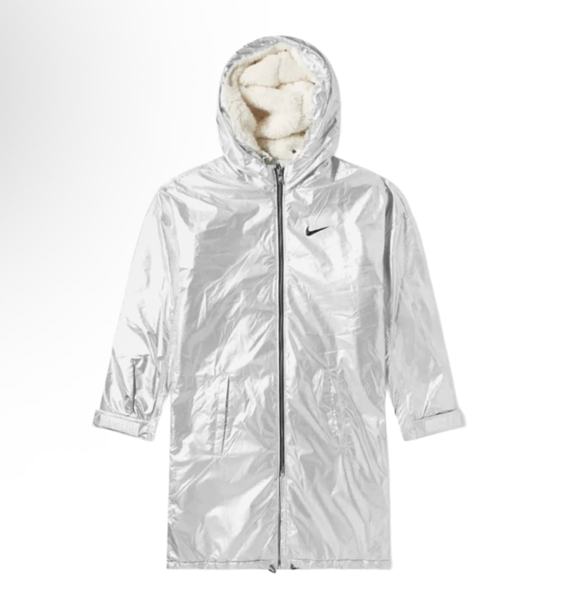 나이키 x 피어오브갓 셰르파 파카 실버 롱 코트 상품이미지1