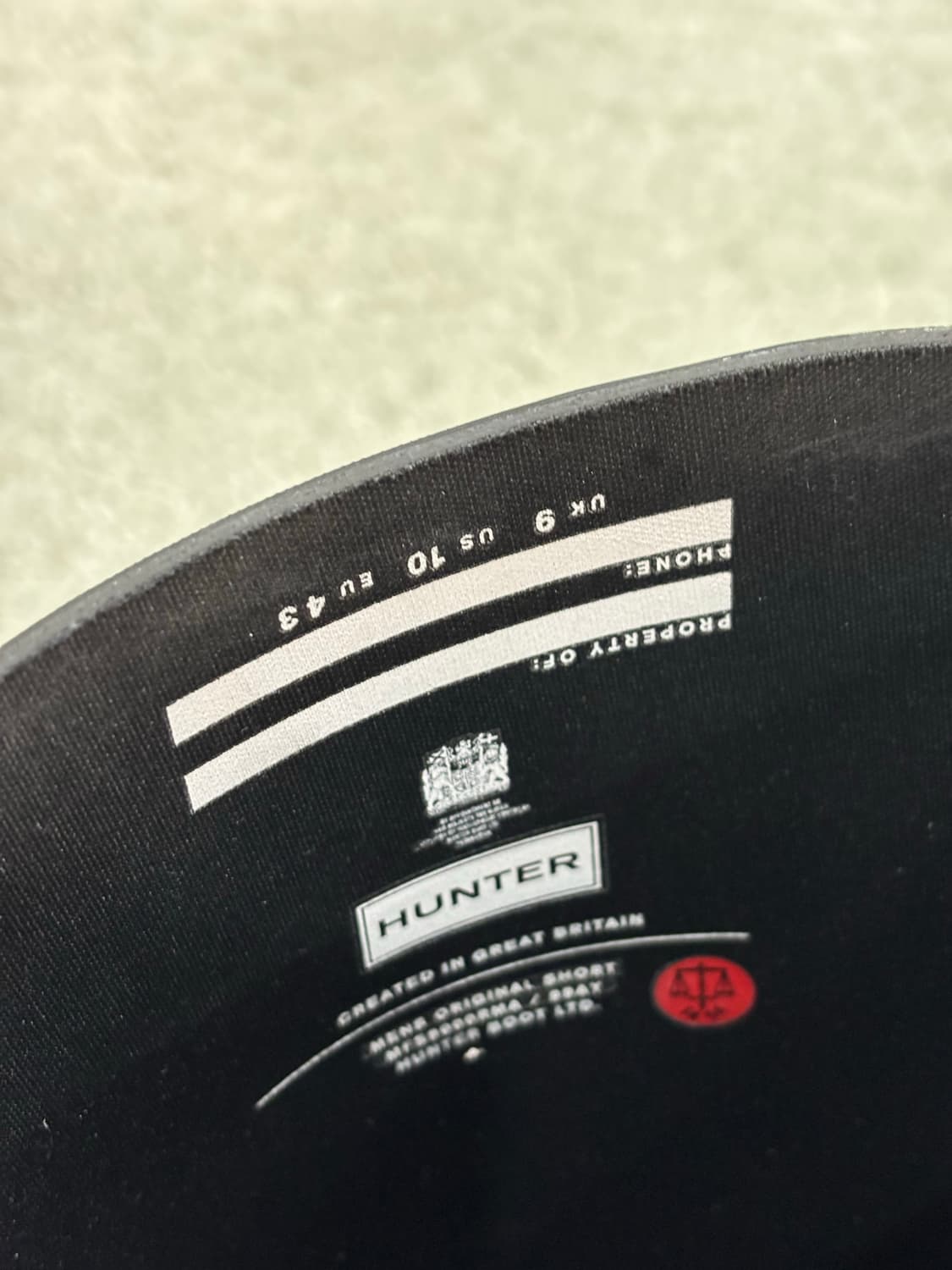 헌터 / 280 / 레인부츠 블랙 상품이미지10