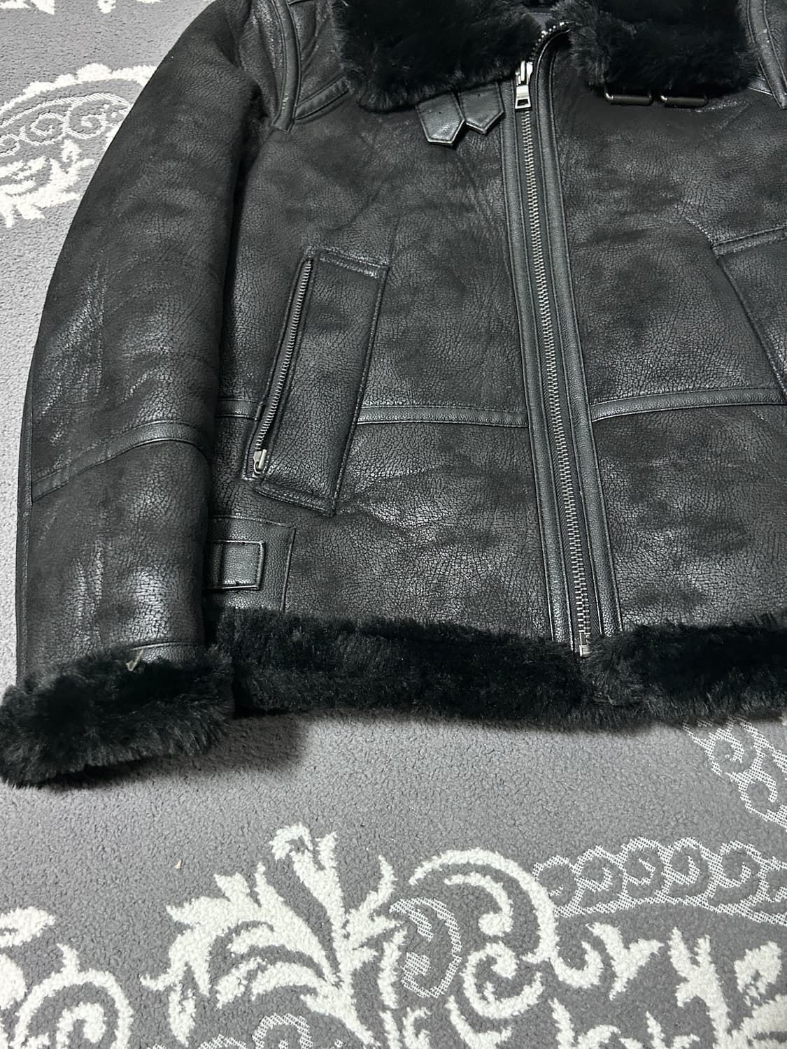 버커루 시어링 버클 무스탕 자켓 상품이미지6