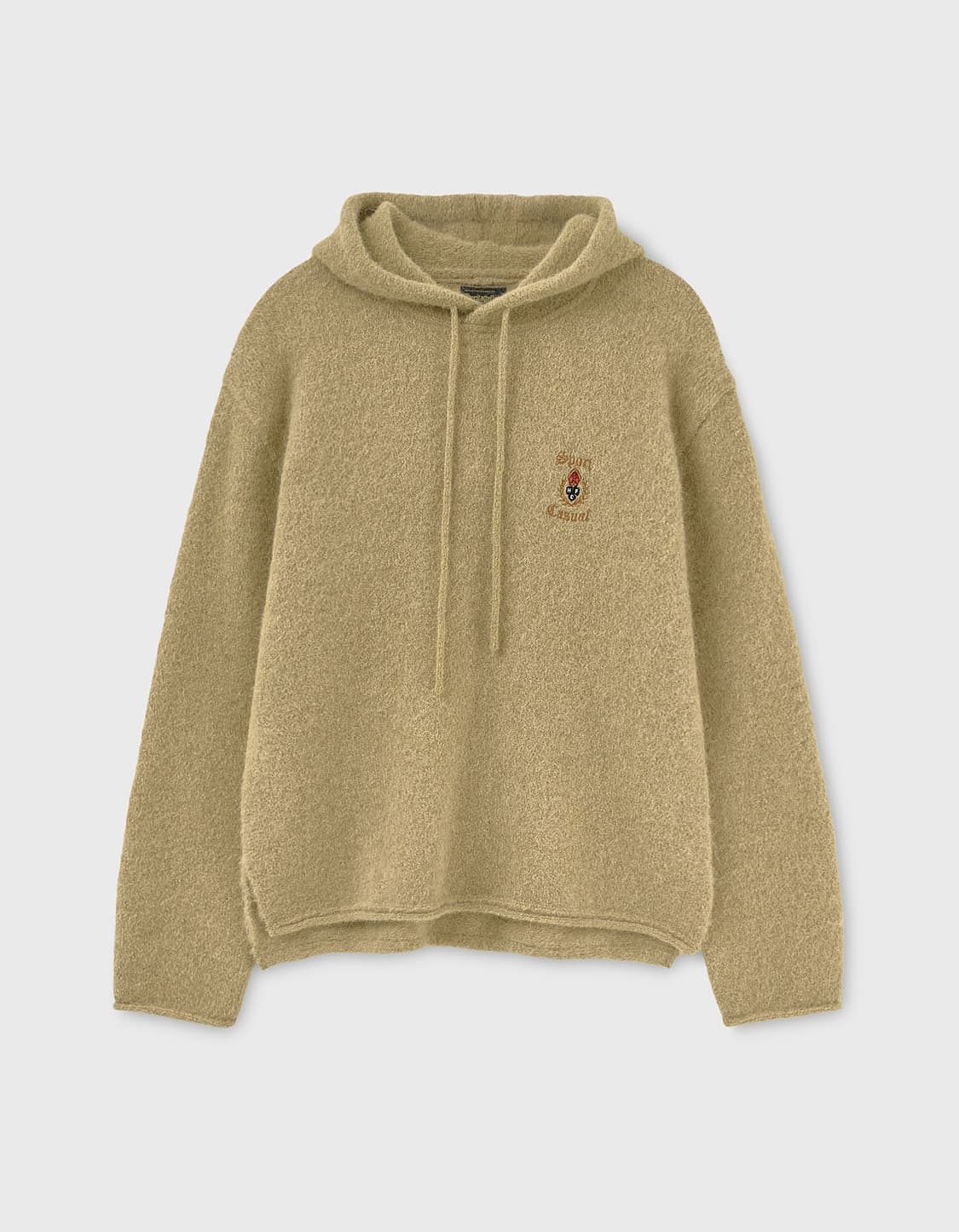 헤리티지플로스 CREST ALPACA HOODIE / Beige (M) 상품이미지1