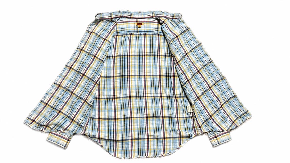 JPN 90s~00s 일본 빈티지 y2k 모리걸 45rpm 체크 셔츠 상품이미지3