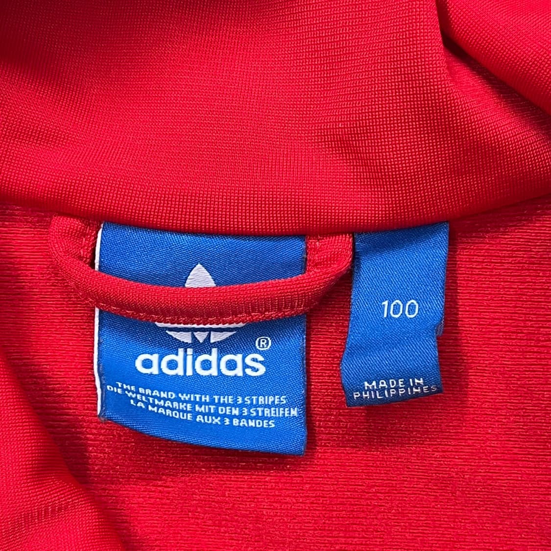[정품/100] 아디다스 삼선 트랙탑 레드 져지 b8 상품이미지5