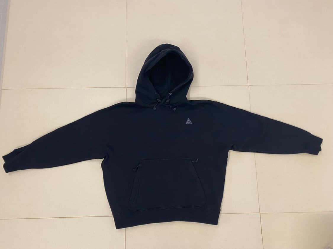 (아시아L) 나이키 ACG 써마핏 플리스 풀오버 후드 블랙 앤트러사이트 상품이미지1