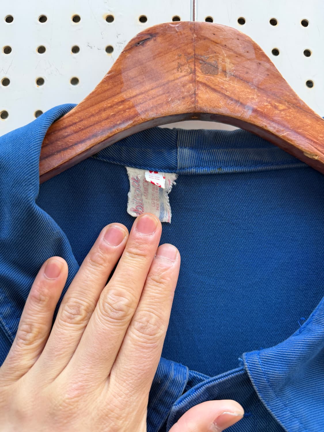 OLD MODEL WASHED BLUE FRENCH 프렌치워크자켓 상품이미지7