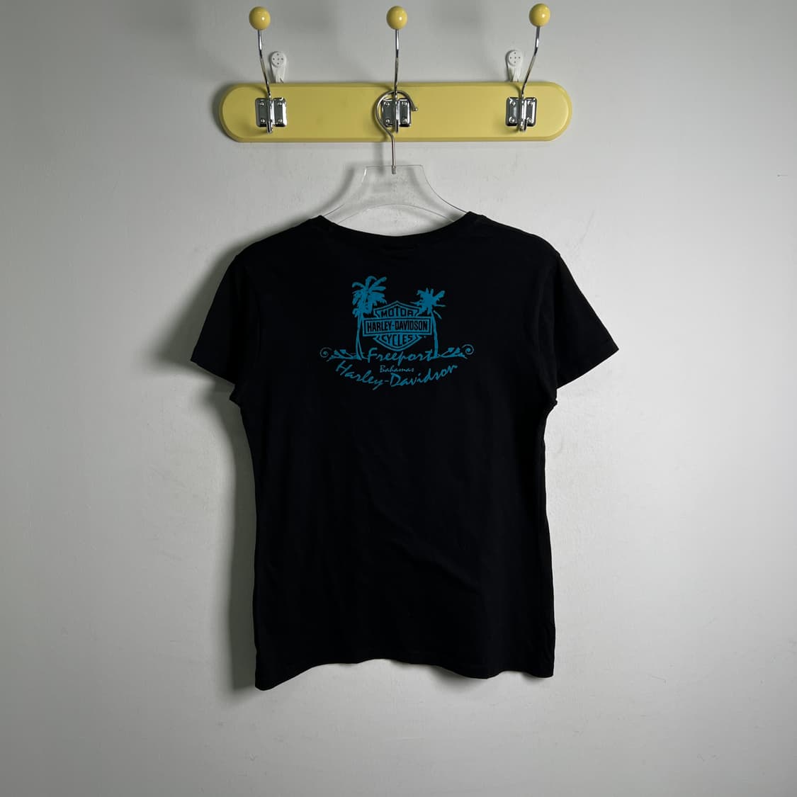 할리데이비슨 빈티지 블랙 로고 반팔 티셔츠 L 상품이미지2