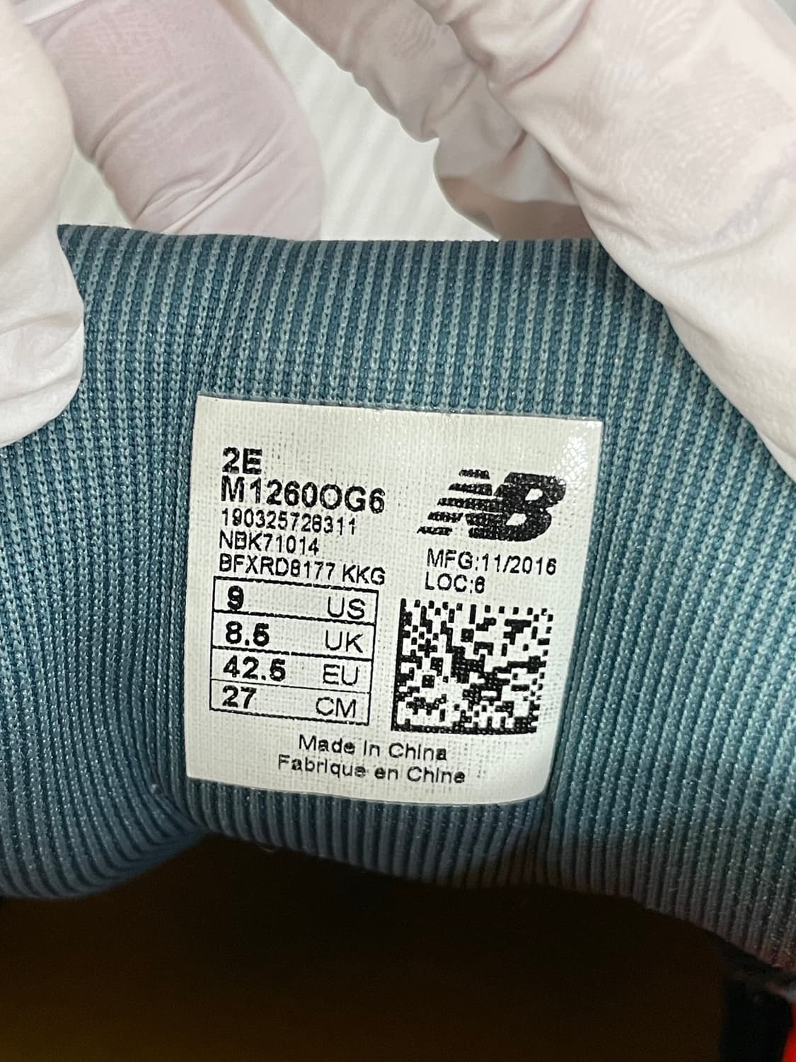 459) 뉴발란스 1260v6 운동화 270mm 상품이미지9