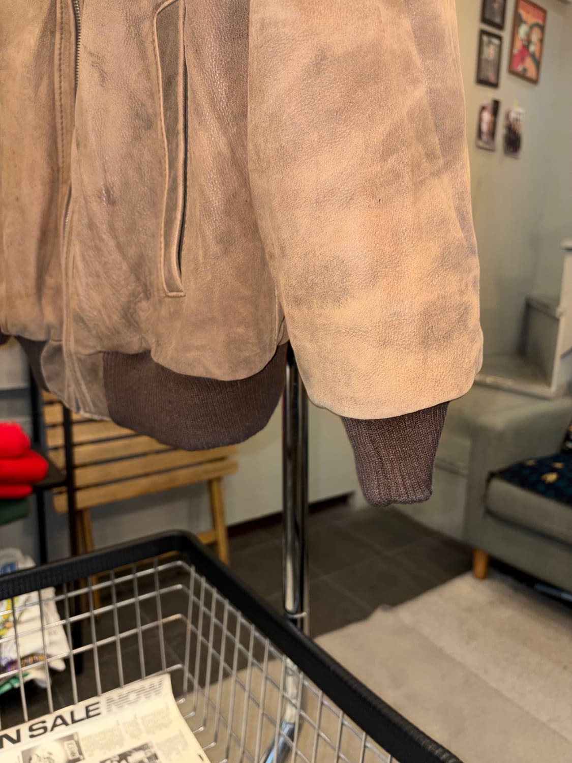 90’s Jako genuine leather bomber jacket  상품이미지9