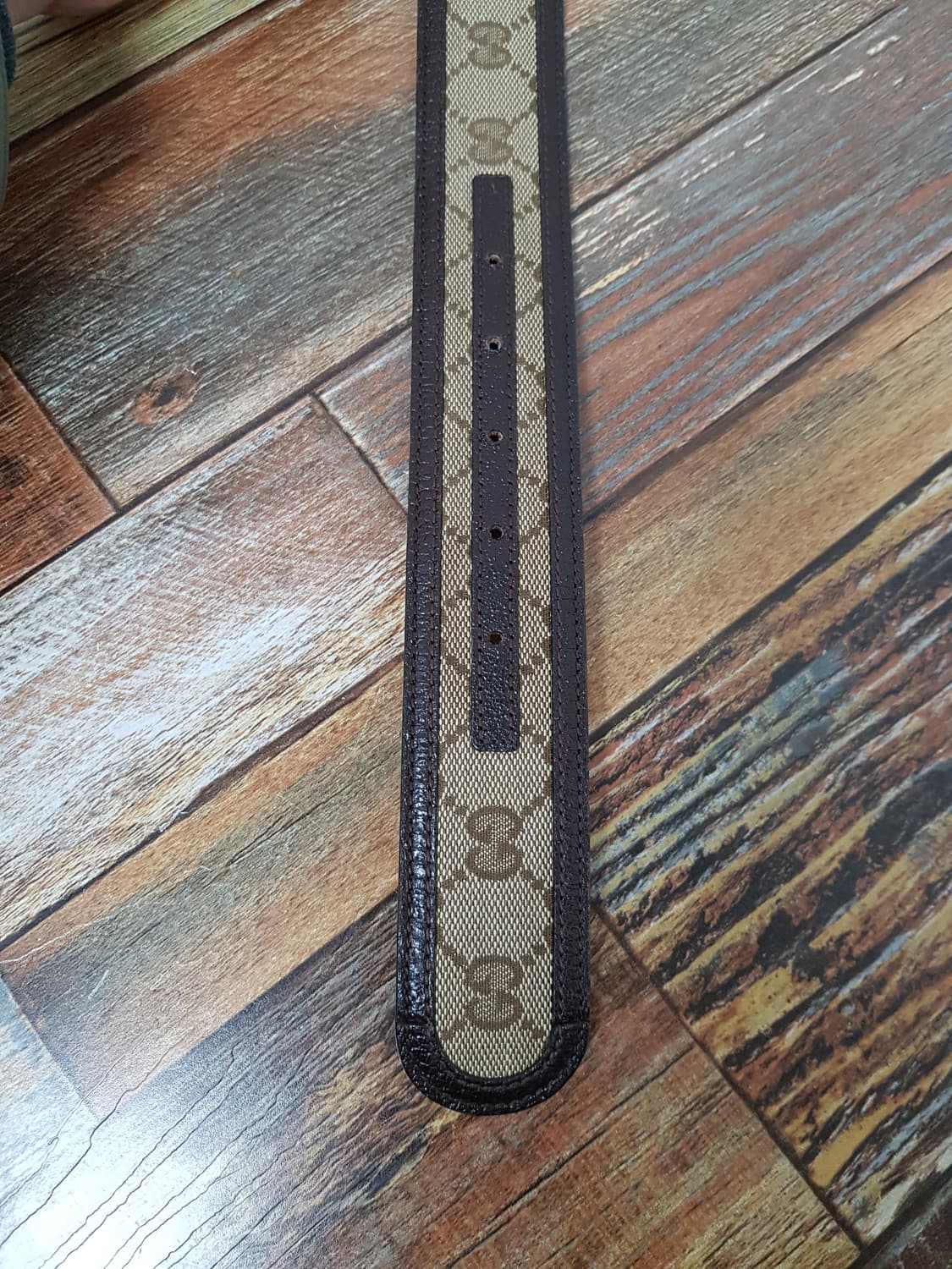 [34~38/정품] 구찌 GG 로고 벨트 브라운 상품이미지4