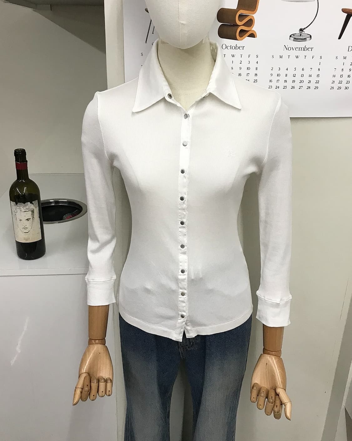 버버리 로고 골지 긴팔티 상품이미지8