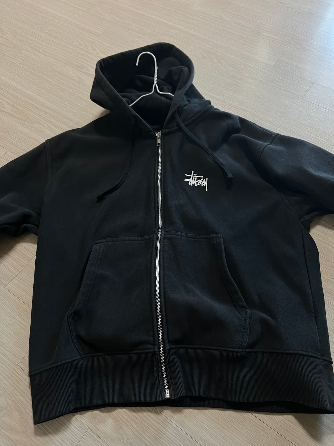 L) 스투시 베이식 후드집업 블랙 2023 상품이미지1