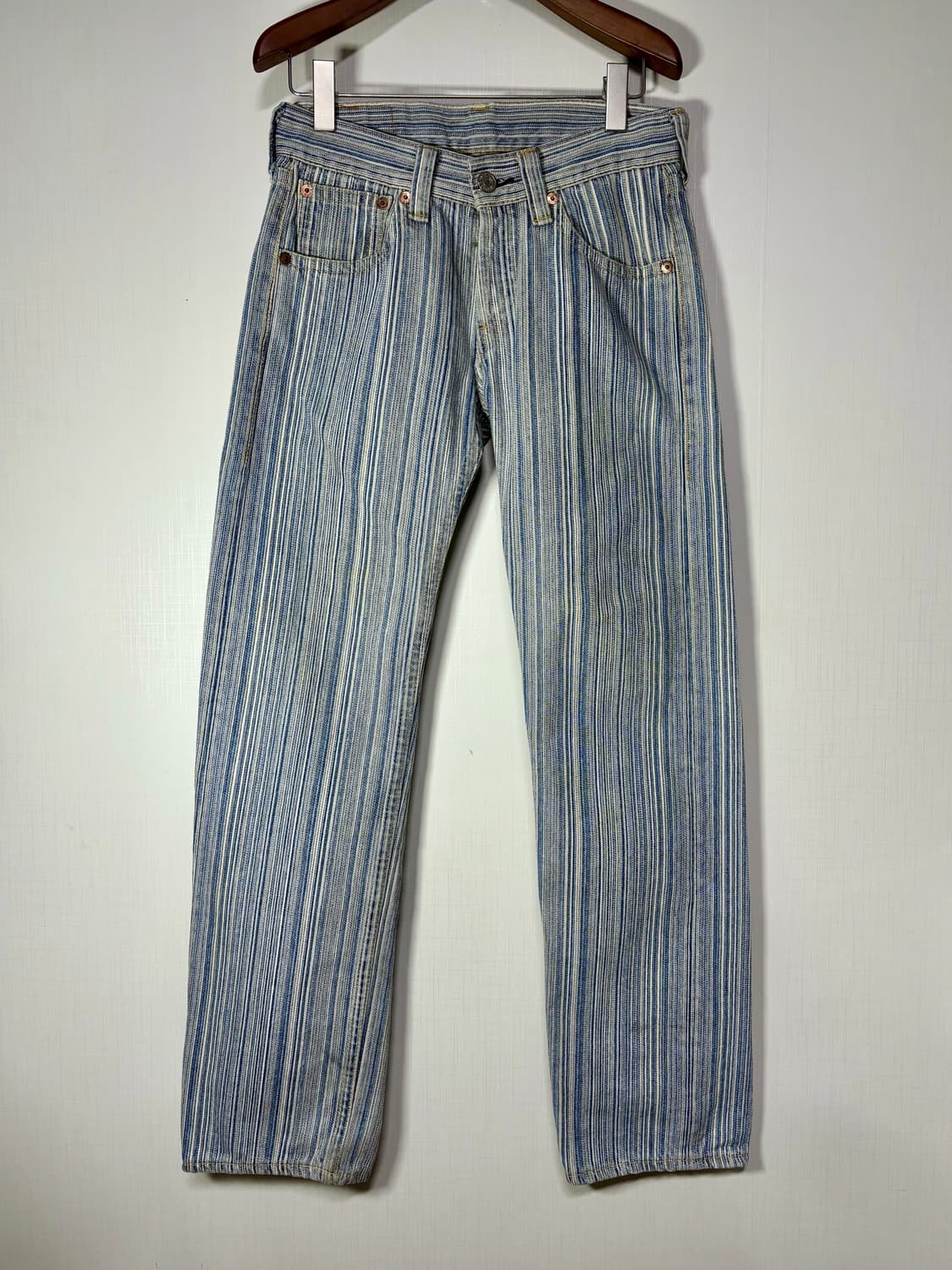90s Levi's 리바이스 히코리 스트라이프 데님팬츠 청바지 상품이미지5