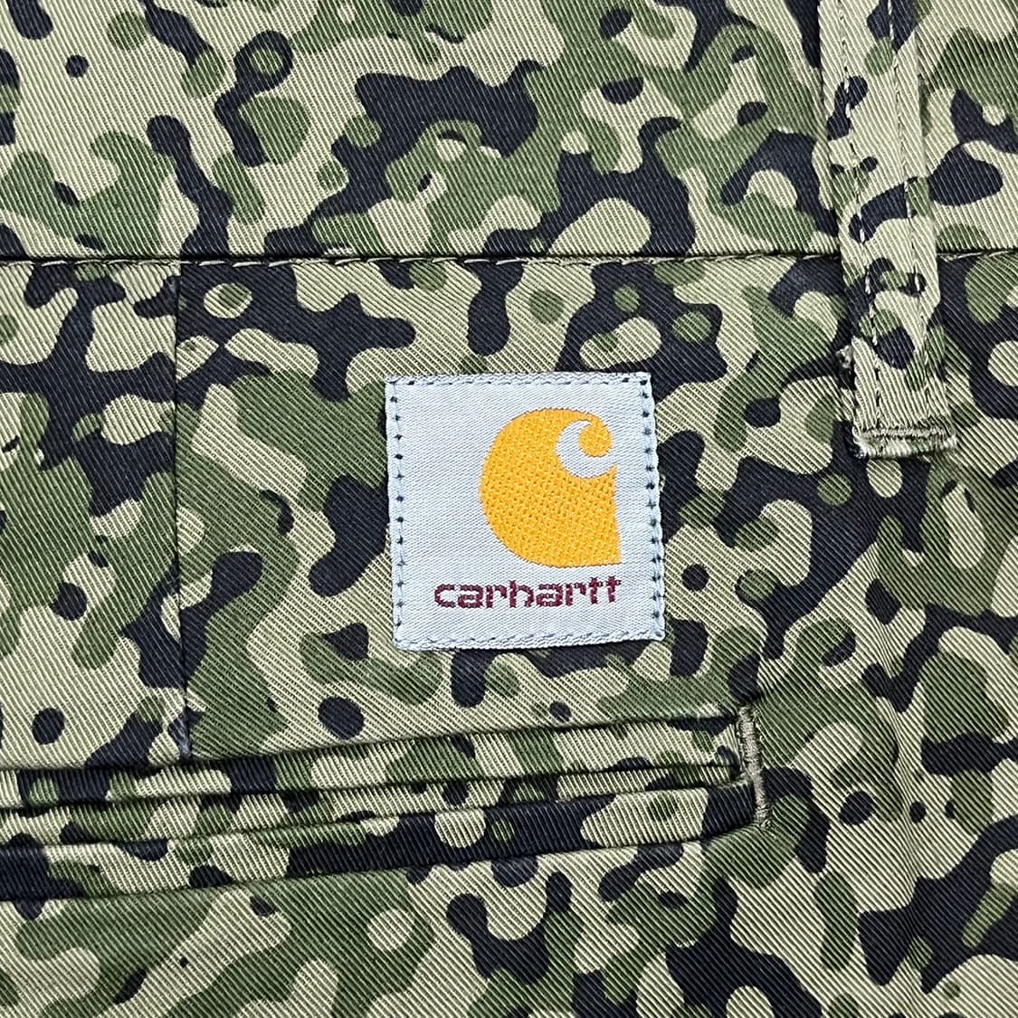 [정품/31] 칼하트 밀리터리 카모 패턴 반바지 b15 상품이미지4