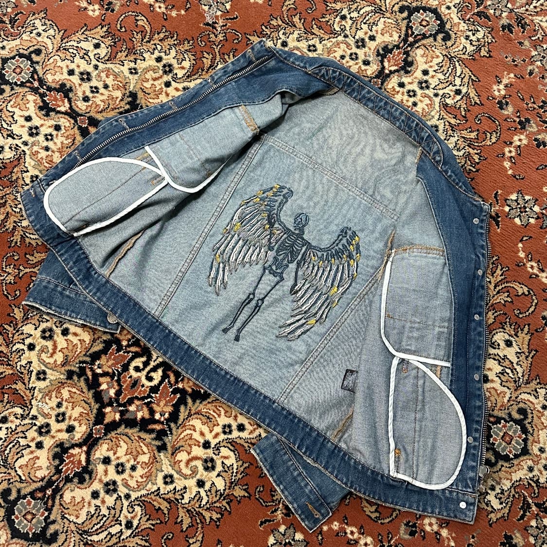 쟈딕앤볼테르 스켈레톤 데님 자켓 (S) 상품이미지7