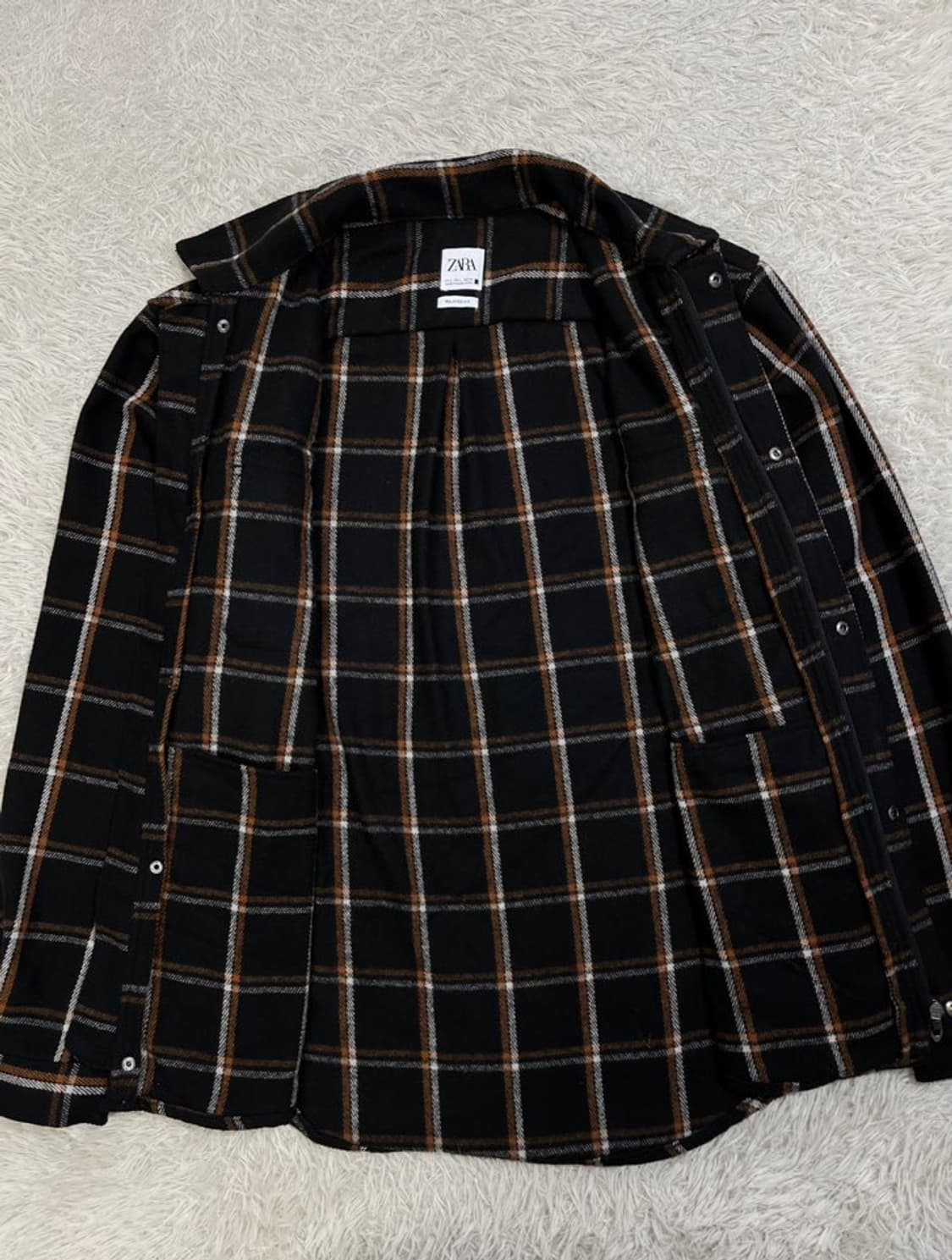 자라 플란넬 체크 셔츠/#3098 상품이미지4