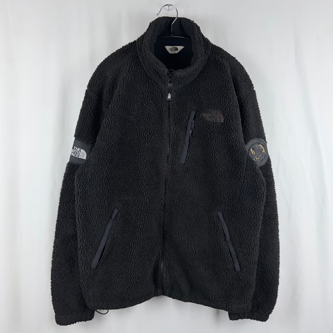 (XL) 노스페이스 화이트라벨 양털 플리스 집업 블랙 상품이미지2