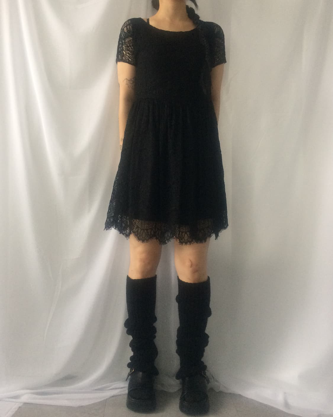 Back lace up point lace onepiece 상품이미지1