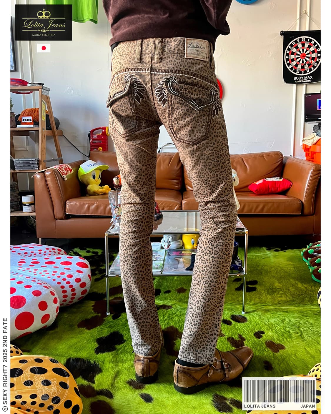 90-00s LOLITA JEANS Japan Leopard Pants 상품이미지1