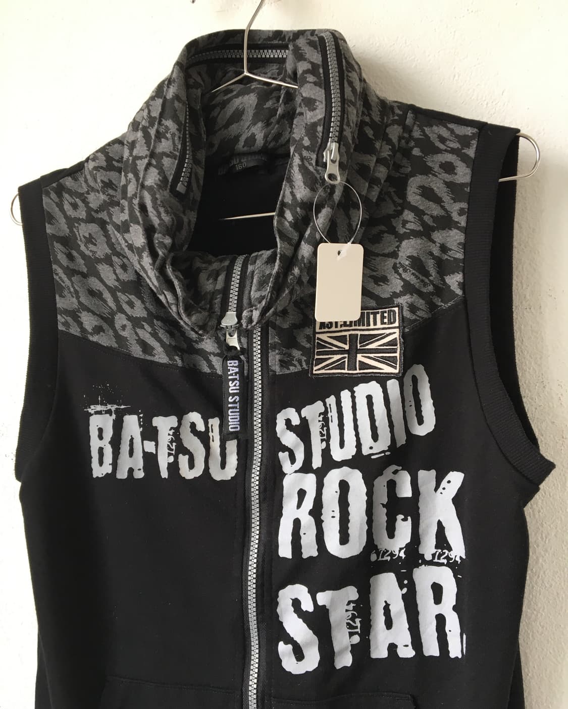 Bat su leopard pattern layered high neck 상품이미지4