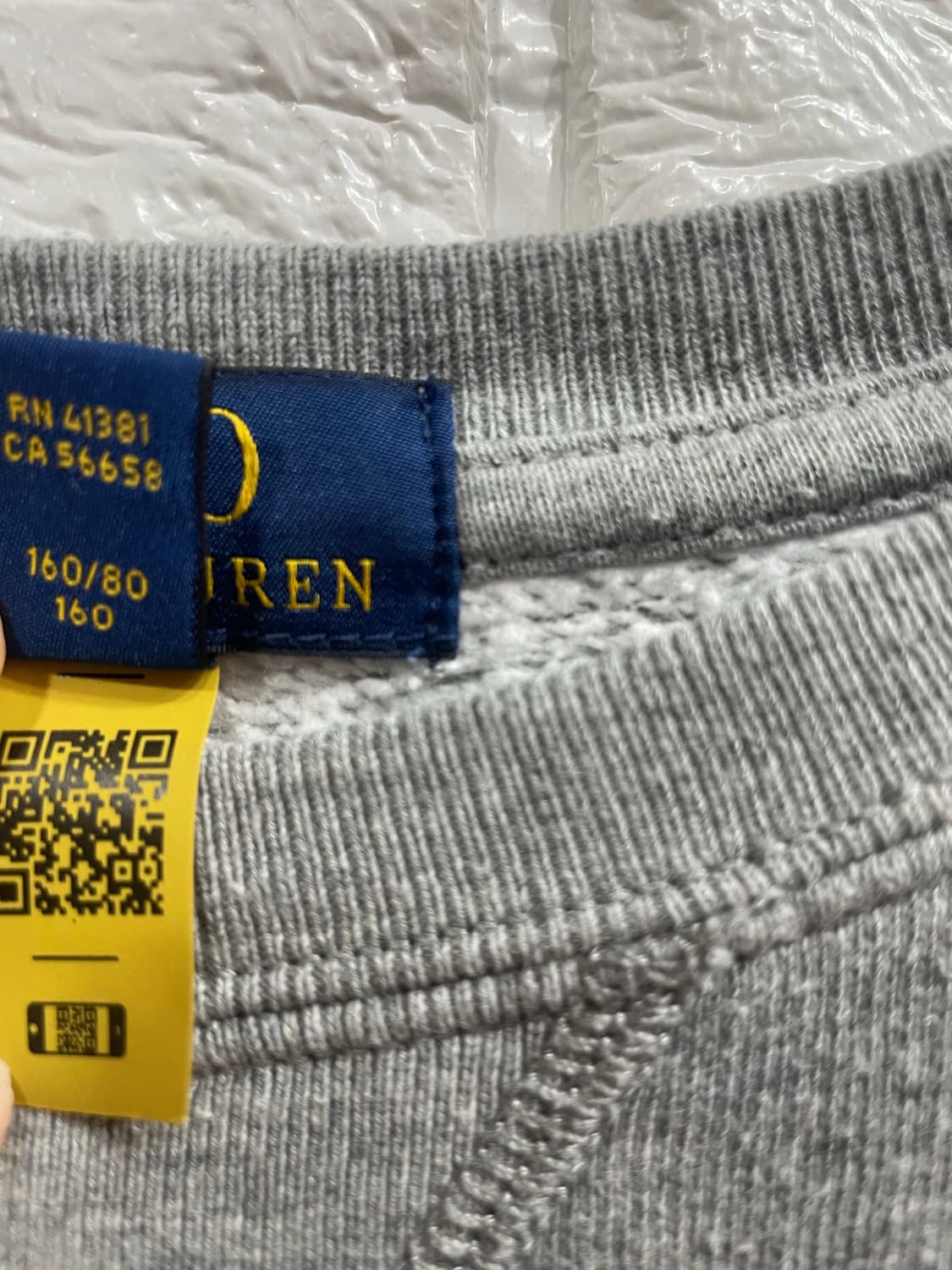 정품 폴로랄프로렌 기모맨투맨 L (14-16) 상품이미지5