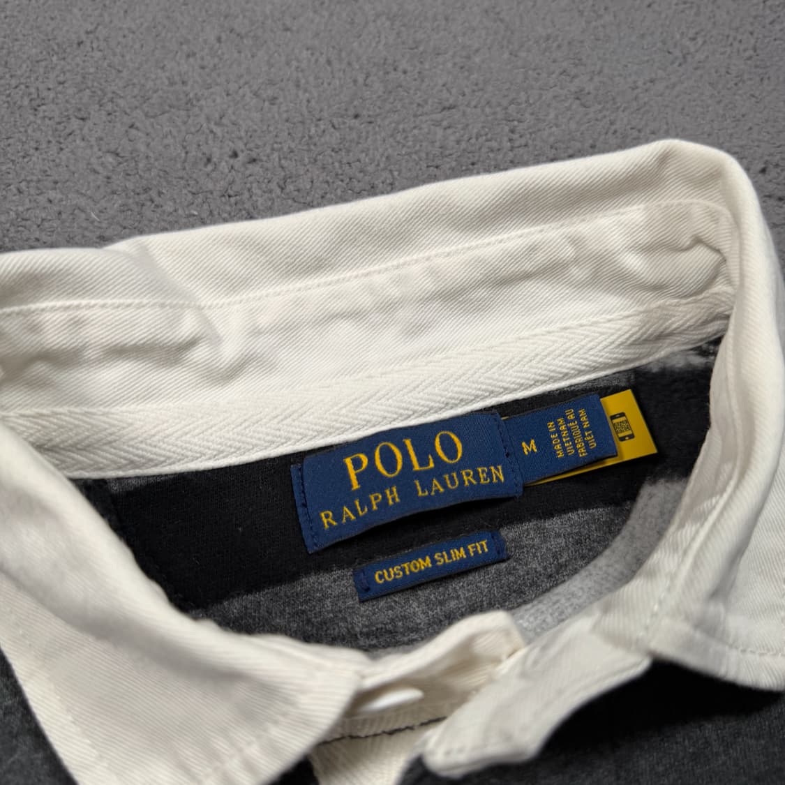 폴로 그레이 스트라이프 럭비티 상품이미지3