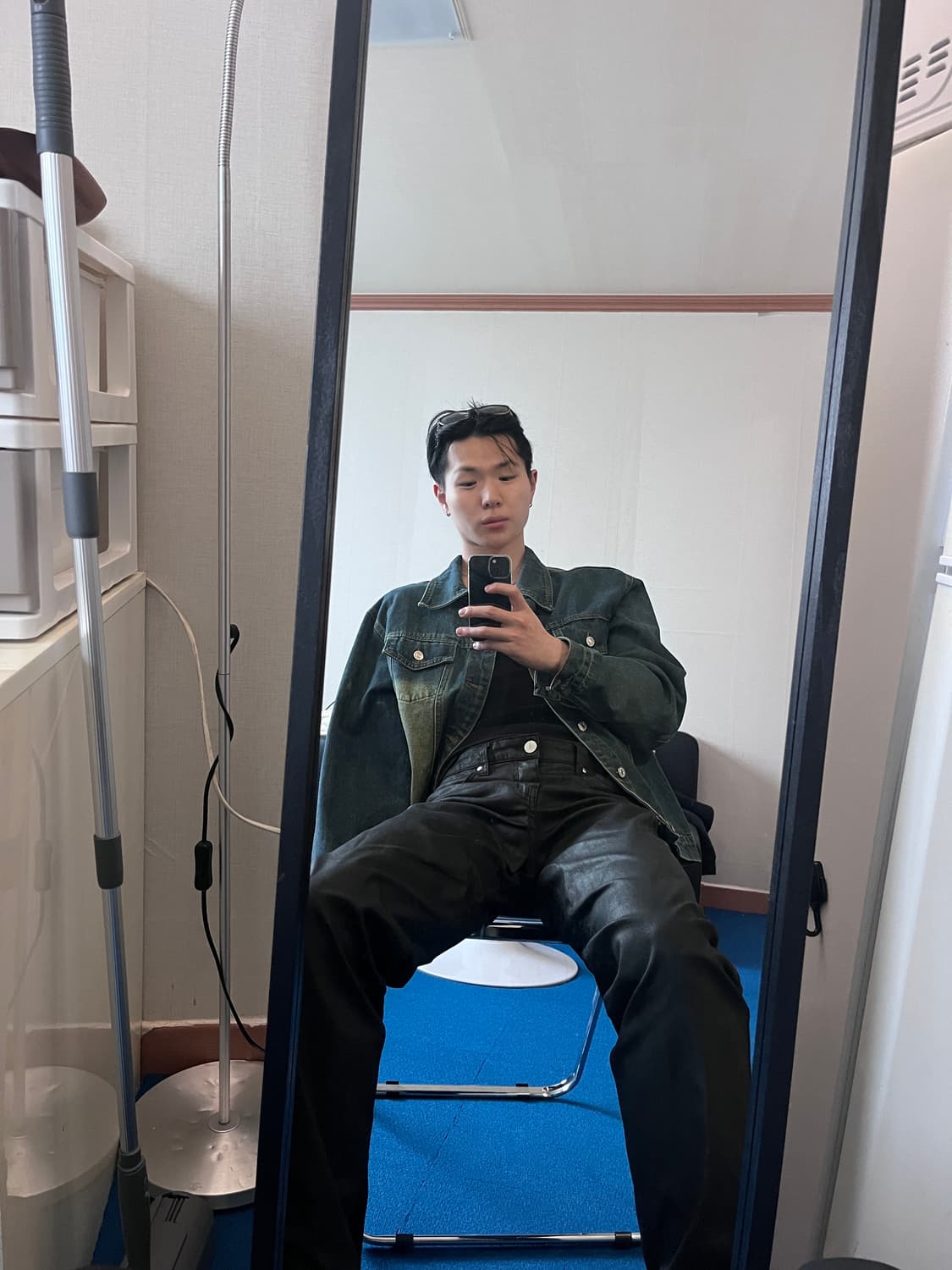 빈티지 워싱 데님자켓 상품이미지1