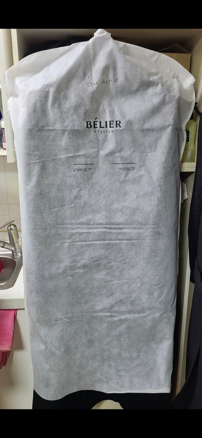 벨리에 컬럼 더블 발마칸 퓨어울 코트 다크 네이비 상품이미지3