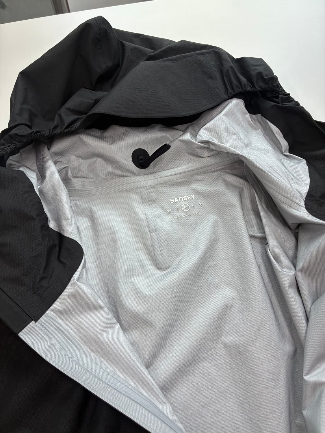 새티스파이 퍼텍스 3L 플라이 레인 자켓 블랙 상품이미지5