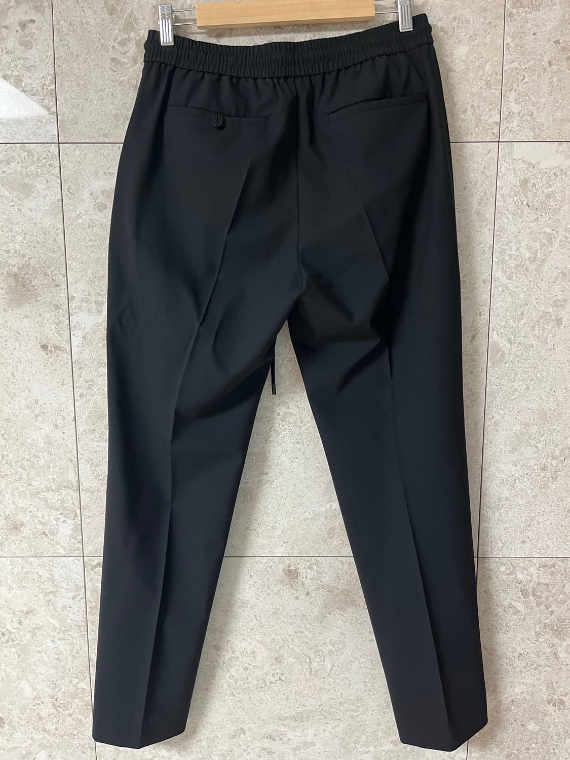 준지 남성 밴딩 슬랙스 블랙 46(32인치) 정품 상품이미지3