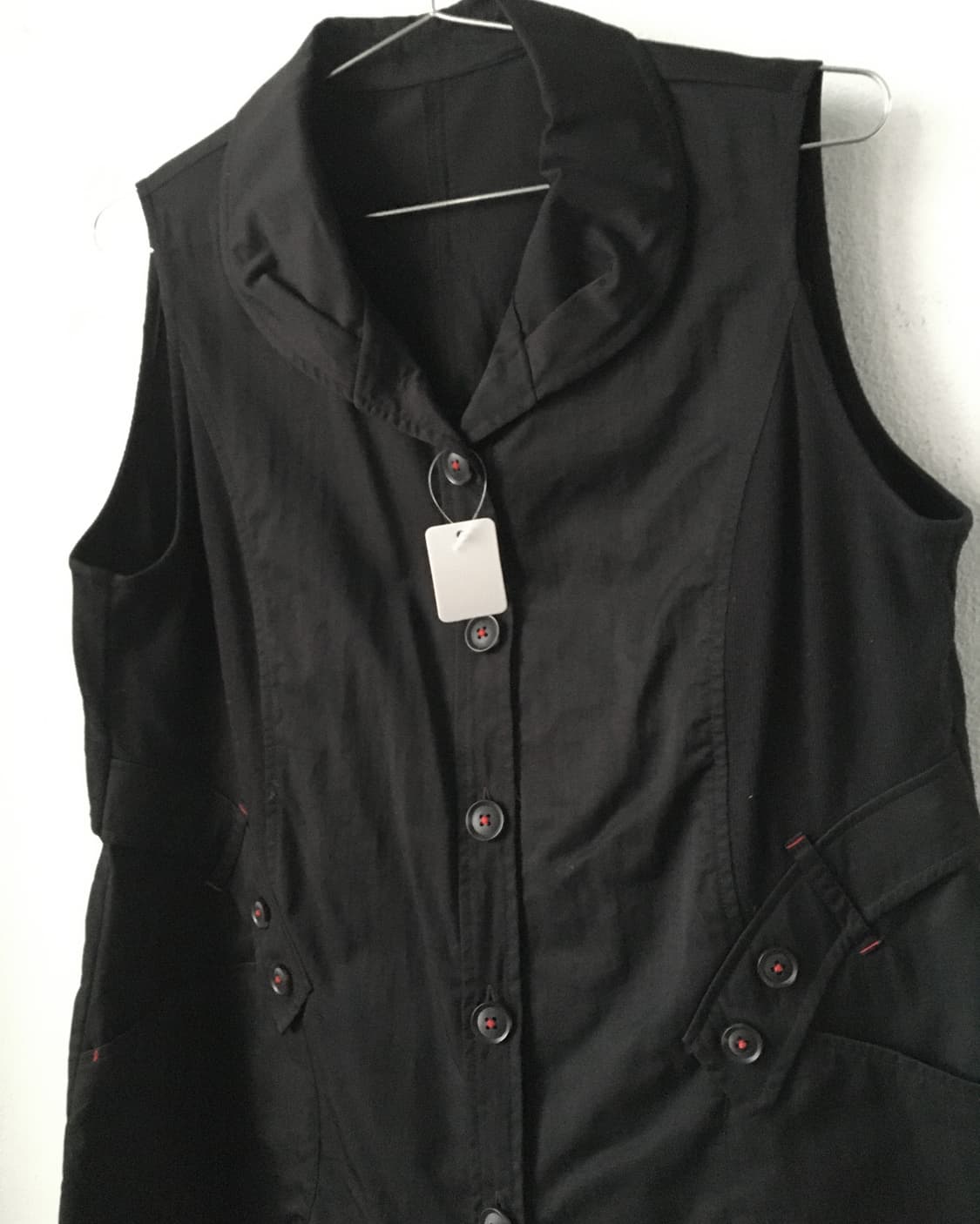 Button point vest onepiece 상품이미지3