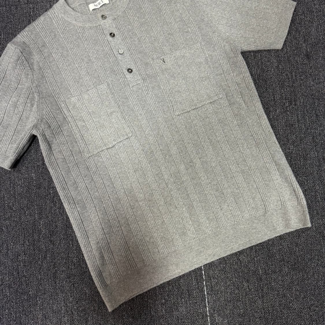 NOICE 노이스 더블포켓 니트 반팔 상품이미지3