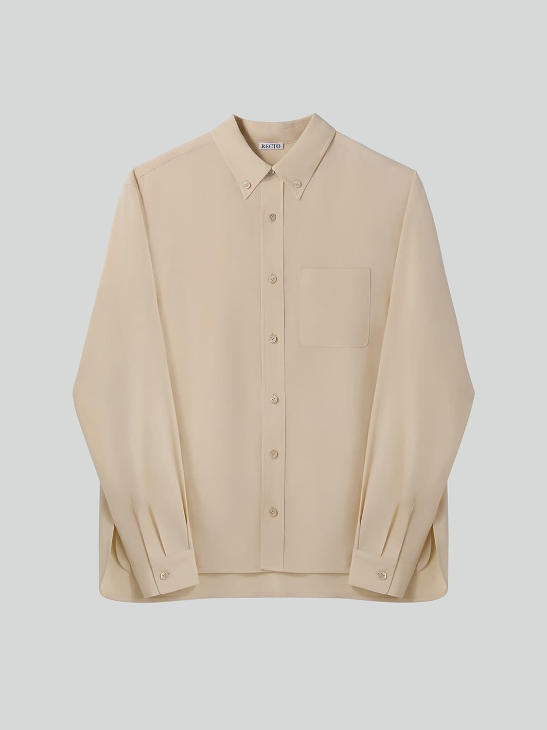 렉토 26SS 링클 플루이드 셔츠 버터 베이지 상품이미지4