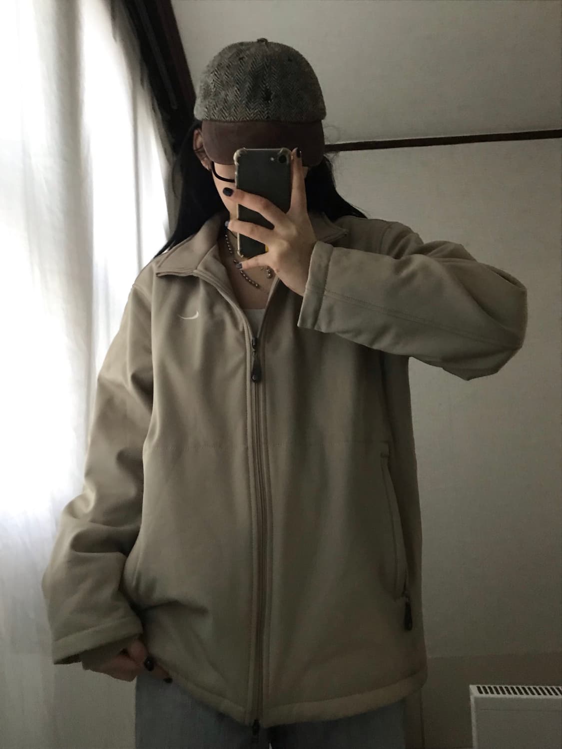 나이키 베이지 투웨이 패딩 상품이미지7