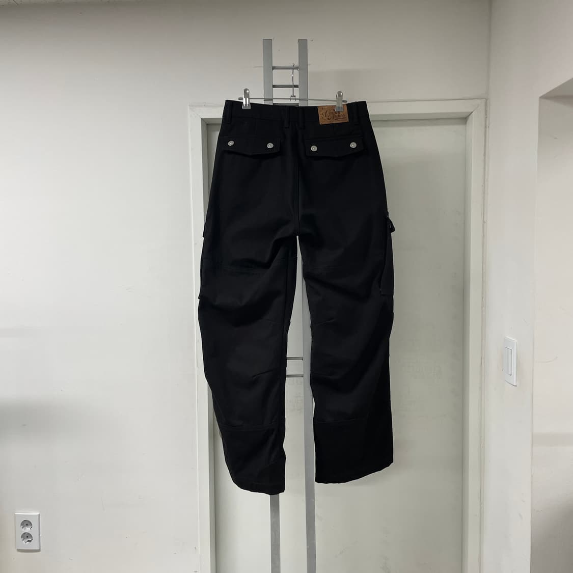 베이컨트 아카이브 카고 데님 팬츠 블랙 S 상품이미지5