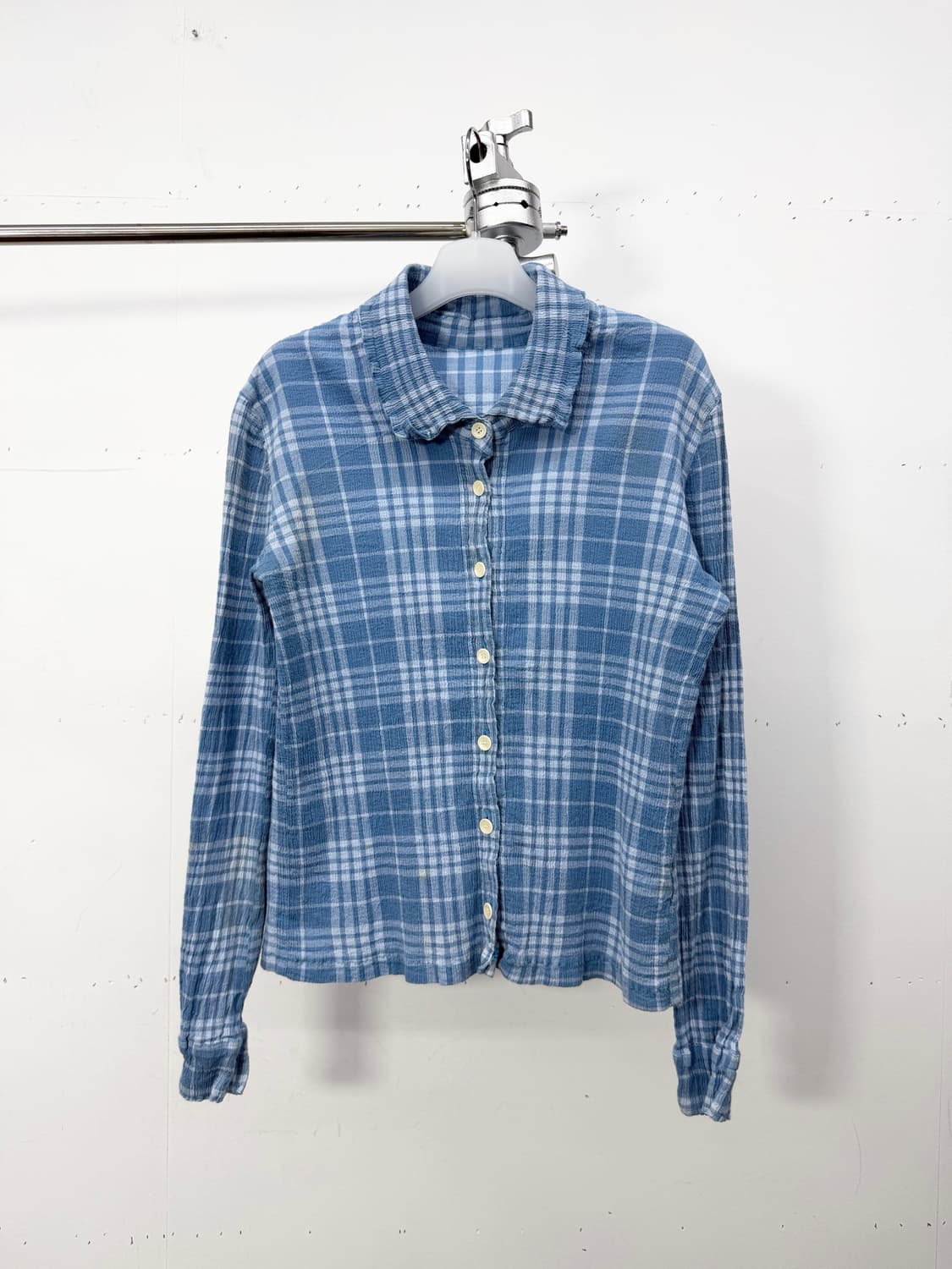 Tsumori Chisato Crinkle Check Cardigan 상품이미지1