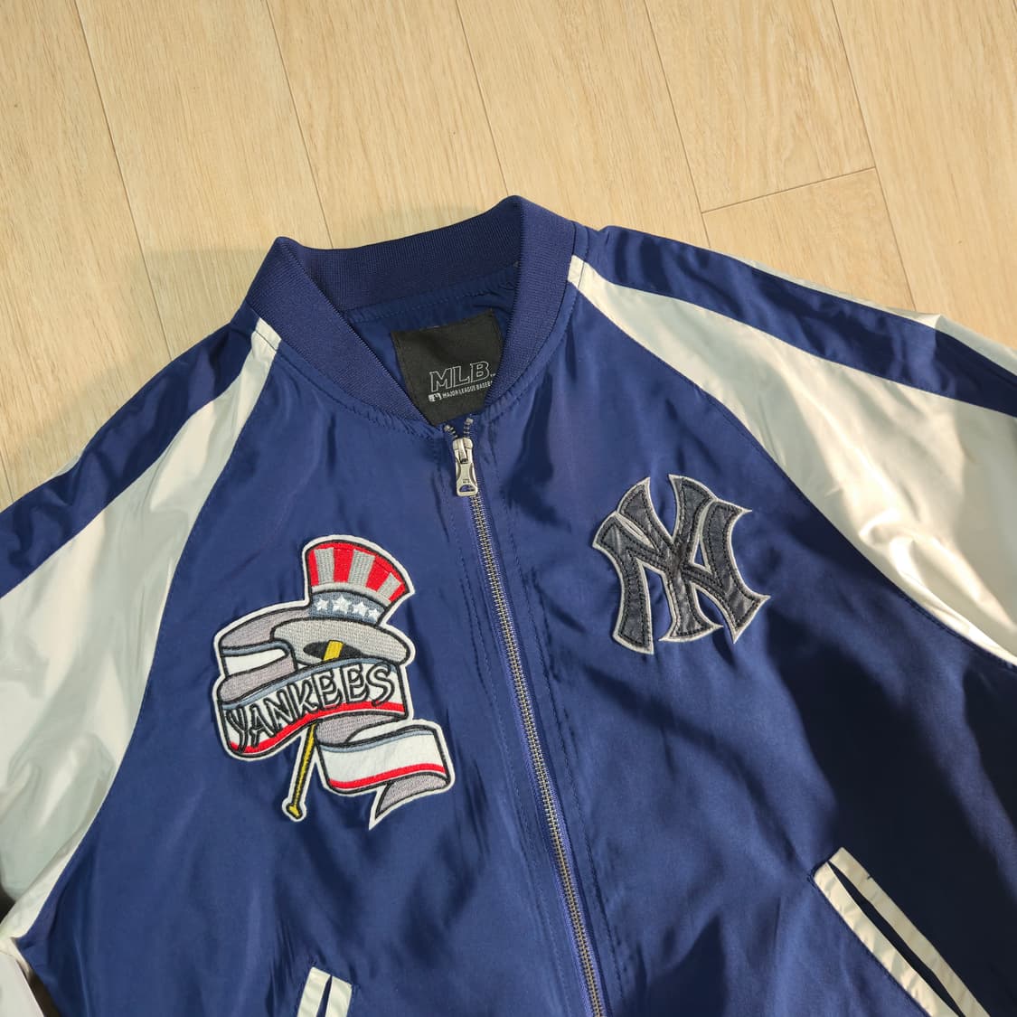 L) MLB 뉴욕 양키스 블루종 자켓 야구점퍼 스카잔 상품이미지2
