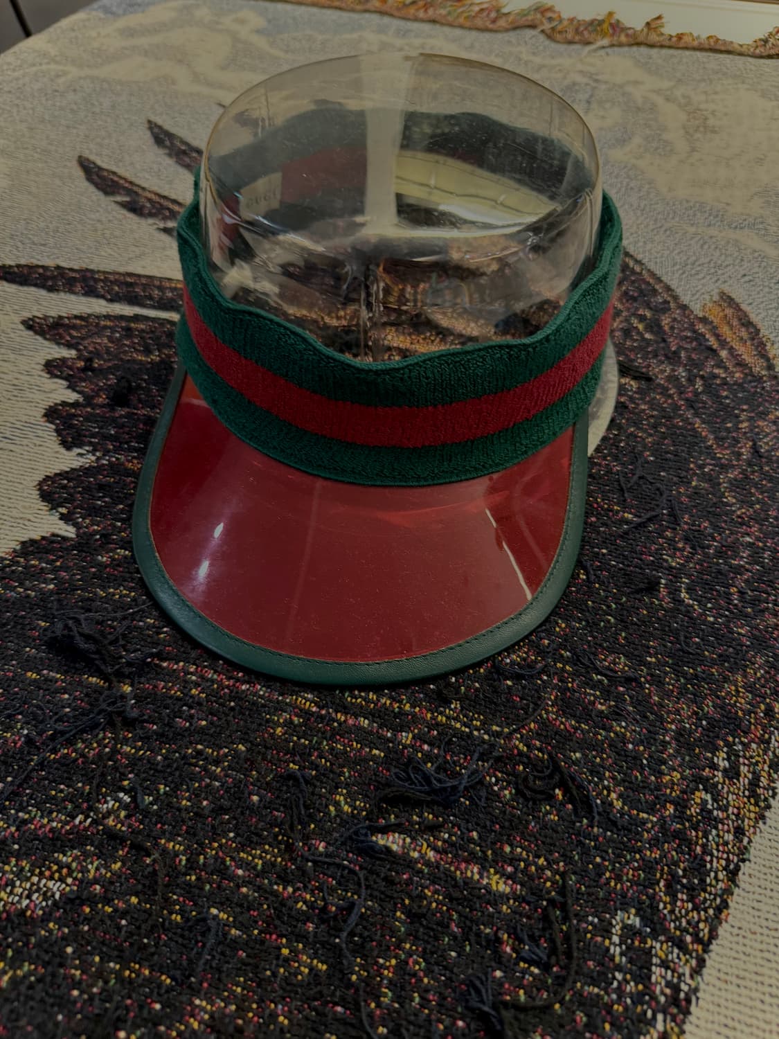 (파워정품) 구찌 오피디아 스트라이프 선캡 상품이미지1