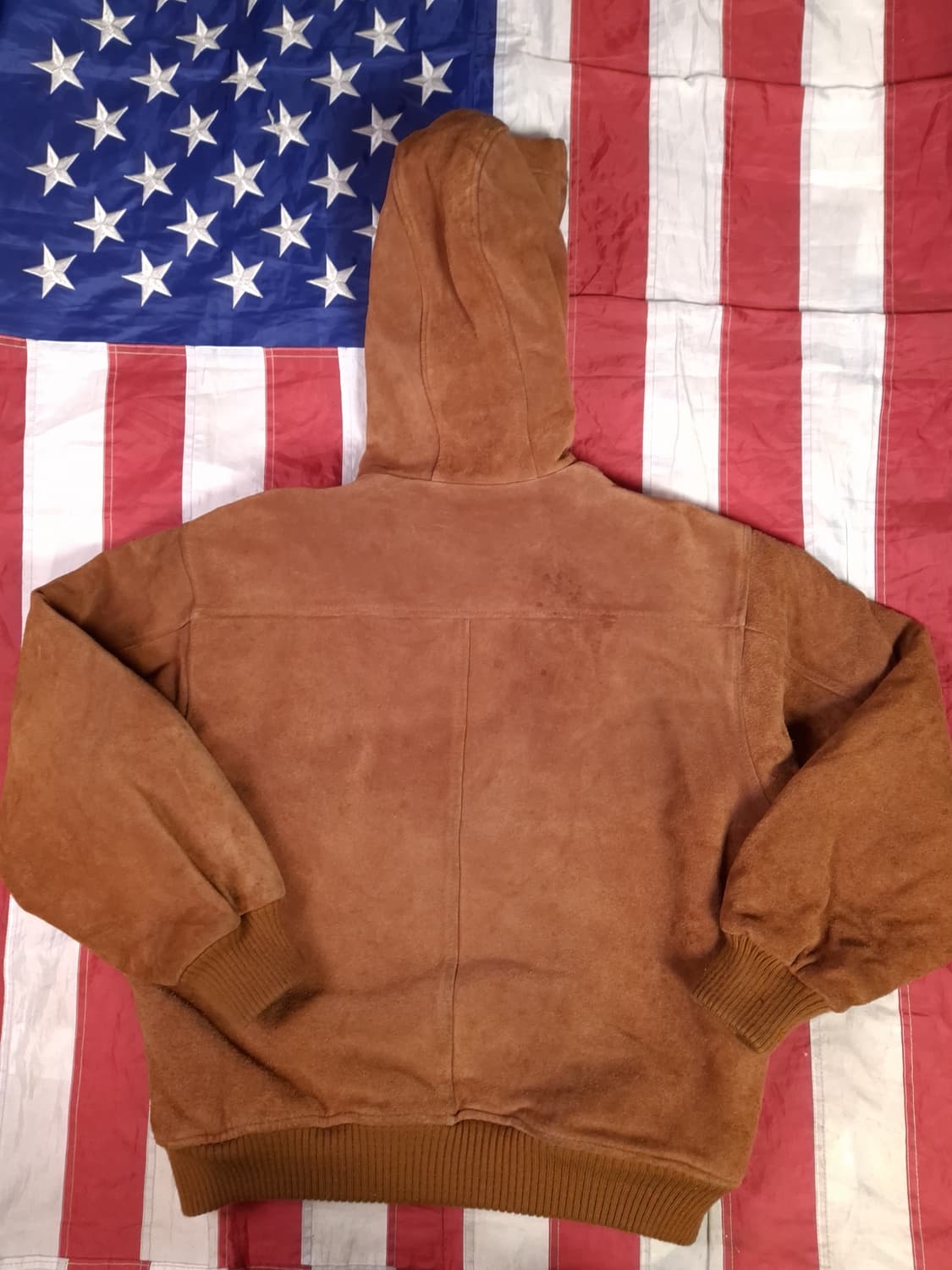 90's 일본판 빈티지 리얼 스웨이드 후드 쉐르파 자켓 상품이미지8