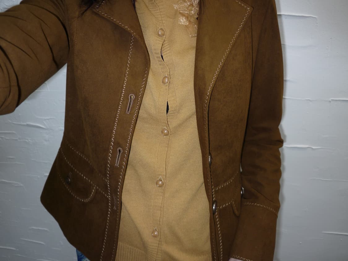 Brown suede stitch jacket 상품이미지6