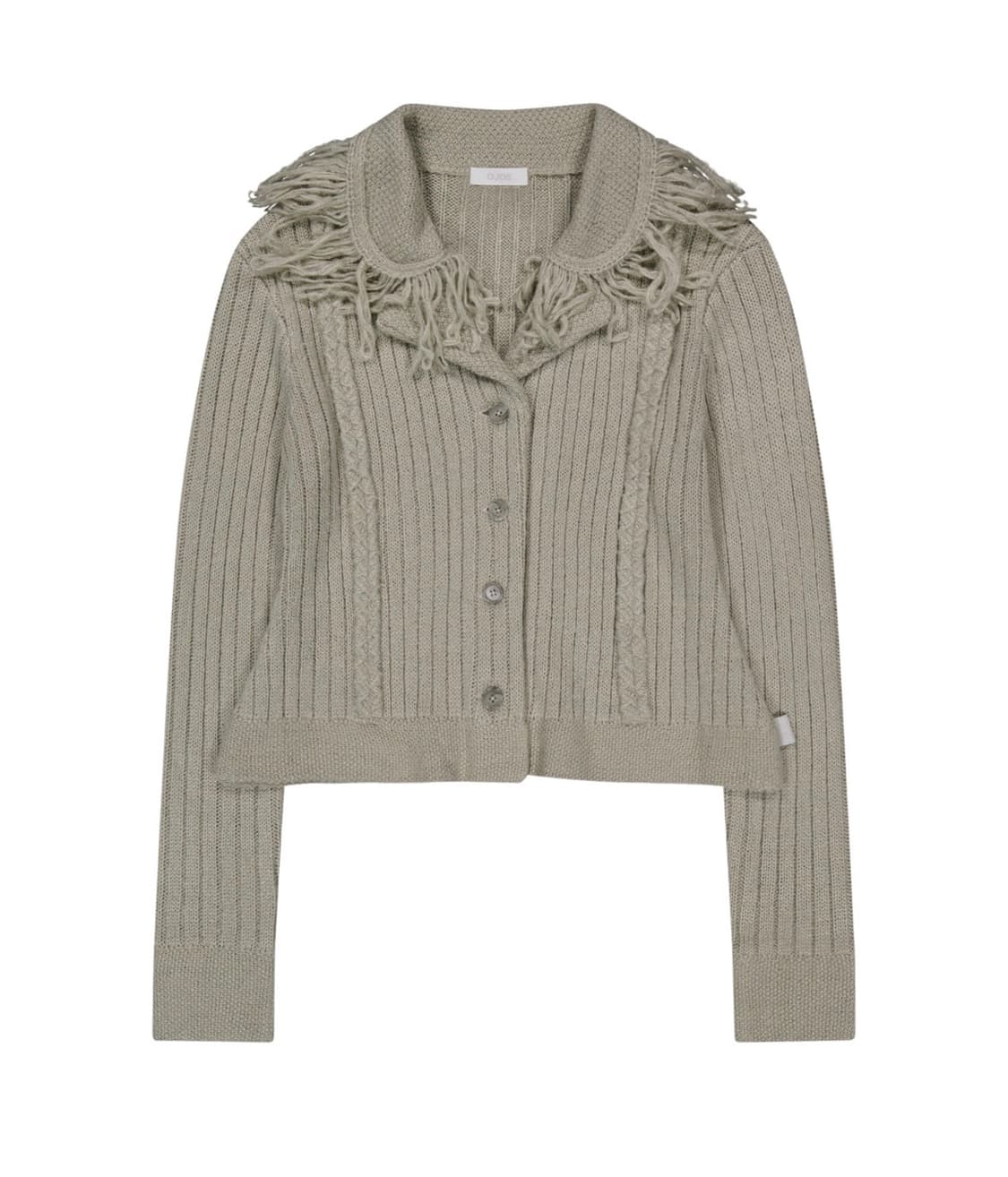 오호스 ojos 테슬 칼라 니트 가디건 상품이미지1