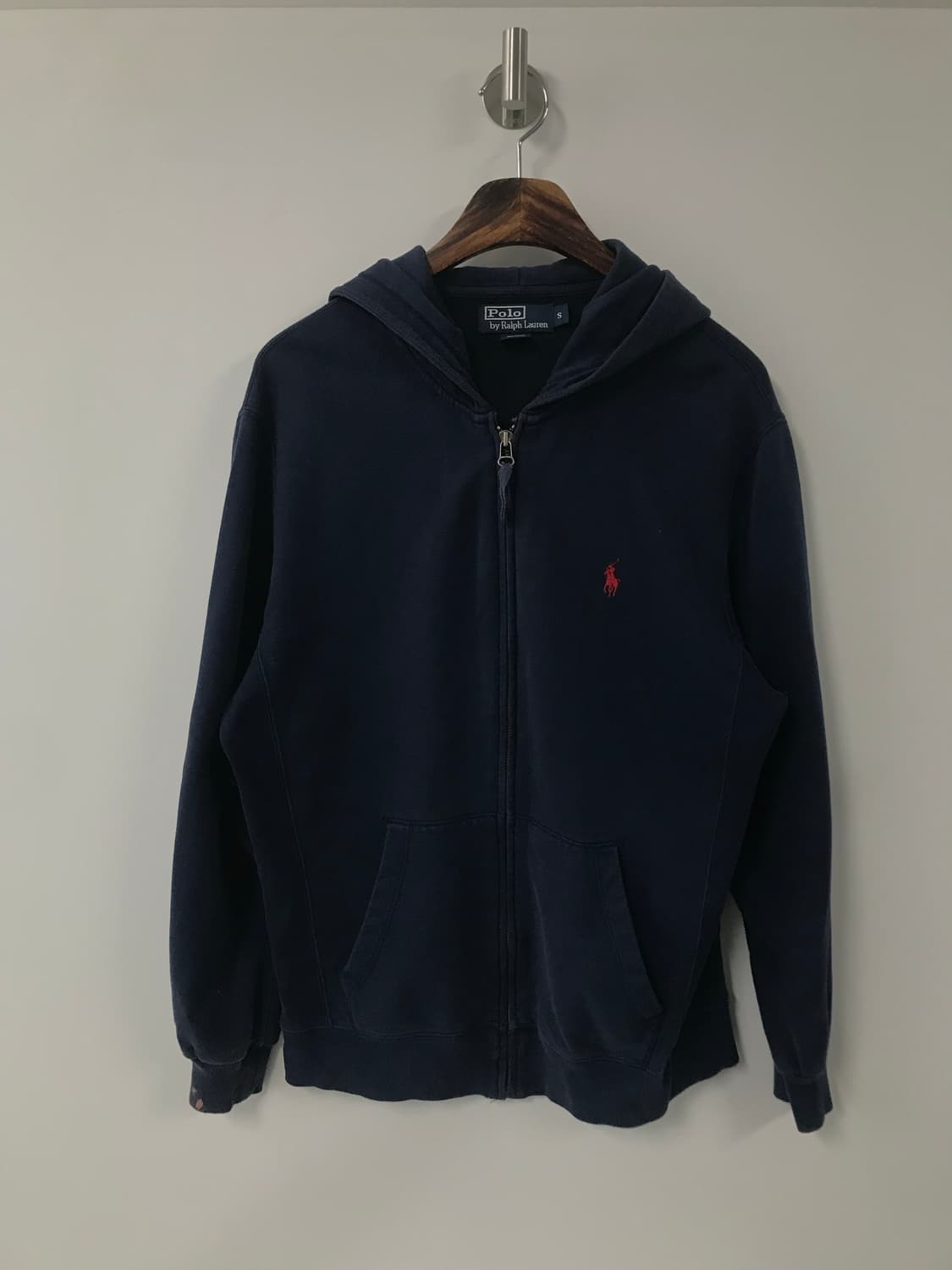폴로 랄프로렌 자수로고 네이비 후드집업 상품이미지2